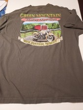 Vintage Green Mountain Harley Davidson SHORT SLEEVE XL Shirt Made In USA