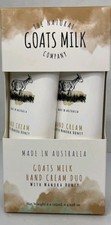 THE NATURAL GOATS MILK COMPANY HAND CREAM DUO WITH MANUKA HONEY 4.22 FLOZ NIB