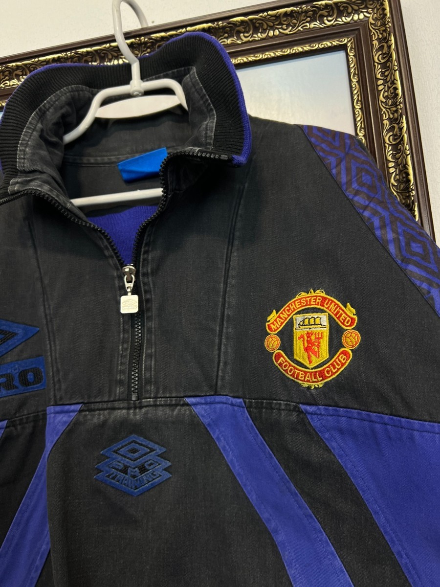 Vintage 90's Umbro Manchester United Football Jacket Soccer