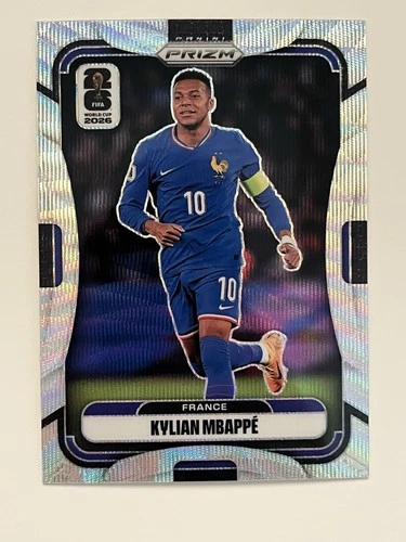 Panini Prizm FIFA World Cup 2026 - Kylian Mbappe Silver Wave Prizm - France - SP
