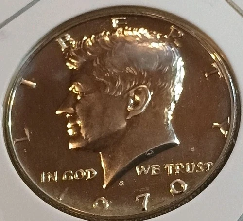 1970 S Kennedy Proof 40% Silver Half Dollar In 2x2 Coin Flip***FREE SHIPPING***