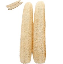 2Pc Natural Loofah Sponges Organic Luffa Bath Shower Sponge Exfoliating Scrubber