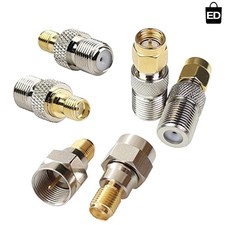 F Type to SMA Male Female Coax Connector Adapter 2Sets 6 Pcs Coaxial Adapter Kit