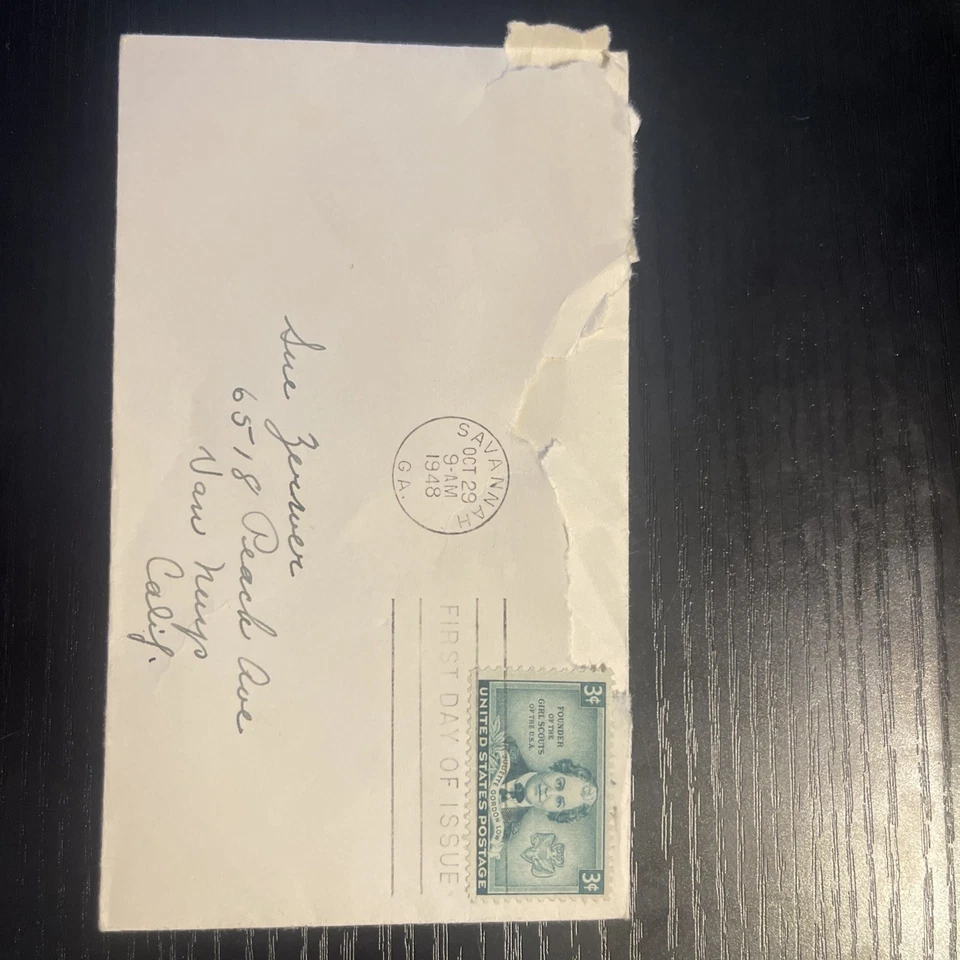 US Stamps "Juliette Low" Founder Of The Girl Scouts 3¢ First Day Of Issue - Used - Image 2 of 4