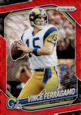 2025 Panini Prizm #240 Vince Ferragamo Red Wave #/149