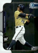 2015 Bowman Chrome #9 Khris Davis