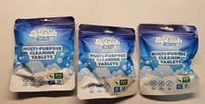 Splash Spray Multi-Purpose Cleaning Tablets 5 9g Tablet Packs - Lot of 3