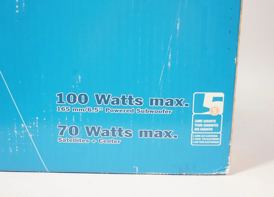 Jensen Accura 5.1A Home Hifi Cinema Sistema 100W Bajos 70W Satellites + Centro - Immagine 3 di 4