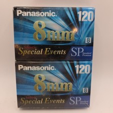 2 Panasonic SP 120 8mm Special Events Camcorder Video Tapes