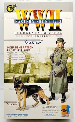 DRAGON WWⅡ EASTERN FRONT 1943 Gustav Dragon WWII Eastern Front 1943 Feldgendarm Gustav w/dog
