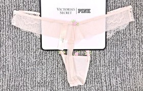 Victoria's Secret Dream Angels NWT Large Rosebud Embroider Thong Panty Sexy