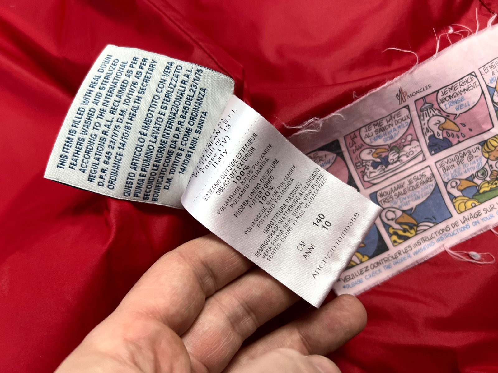 Auth Girls Moncler Hooded Down Red Parka Puffer Coat Jacket - 10 years 140 cm thumbnail 15