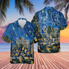 The Beatles Hawaiian Shirt, Short Sleeve Summer Shirt For Men
