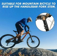 Mountain Bike Handlebar Front Fork Stem Riser Extender Extension Head Up Adaptor