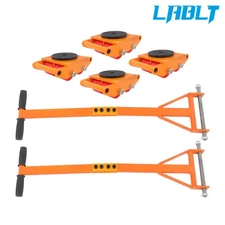 LABLT 4 × Heavy Duty Machinery Skates Dolly Machinery Moving Skate 6T / 13200LBS