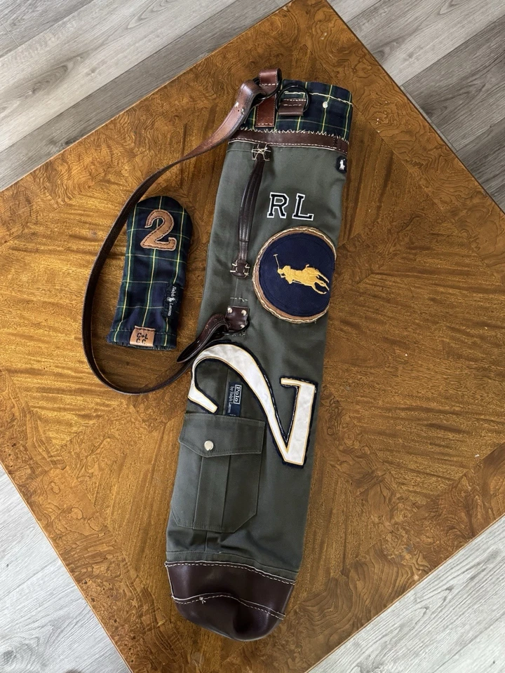 Bolsa de golf con retazos de polo hecha a mano Foto 2 de 4