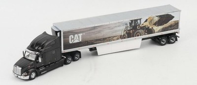DIECAST MASTERS - PETERBILT 579 Ultra Loft 6x4 mit Caterpillar 2-Achs-Anhänge...