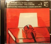 Audio Cd - Wolfgang Amadeus Mozart - Sonata Per Violino K 454, K 526, K 547 - H