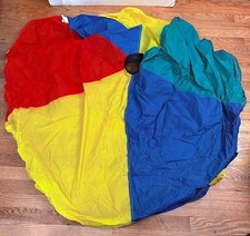 Gopher Parachute Rainbow Children's Toy Vintage Outdoor Play Handles