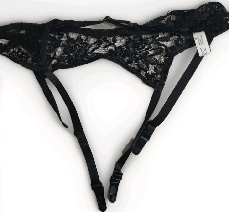 Authentic Leg Avenue Brand Woman's Black Garter Belts Plus Size Intimates NWT - Image 2 of 4