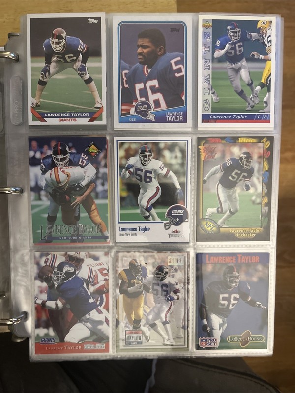 ( 15 ) Different Lawrence Taylor Football Card Lot New York Giants