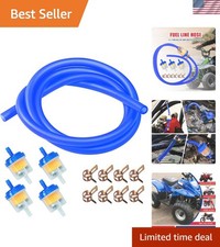 Universal Fuel Hose With Filters For Dirt Bikes Atvs - Easy Install - Blue