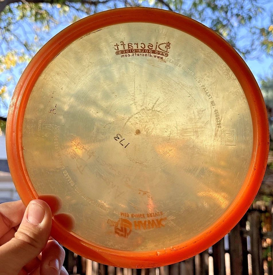 Discraft Elite Z Hawk PFN 4 Point Walled Lake Tooling 174g Used - Image 2 of 4