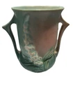 Vintage Roseville Pottery Foxglove Vase 42-4 –Pink & Green, Circa 1942