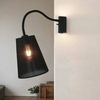 Moderne Hotelleuchte 1X E27 Schwarz Lampe Schlafzimmerleuchte Wand Wandleuchte