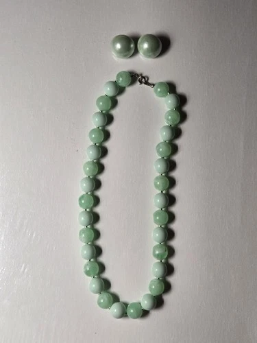 Vintage Costume Jewelry Necklace & Earrings Set #225