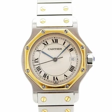 Cartier Santos Octagon W2001583 Ivory Dial Women's Watch GZl1dimn