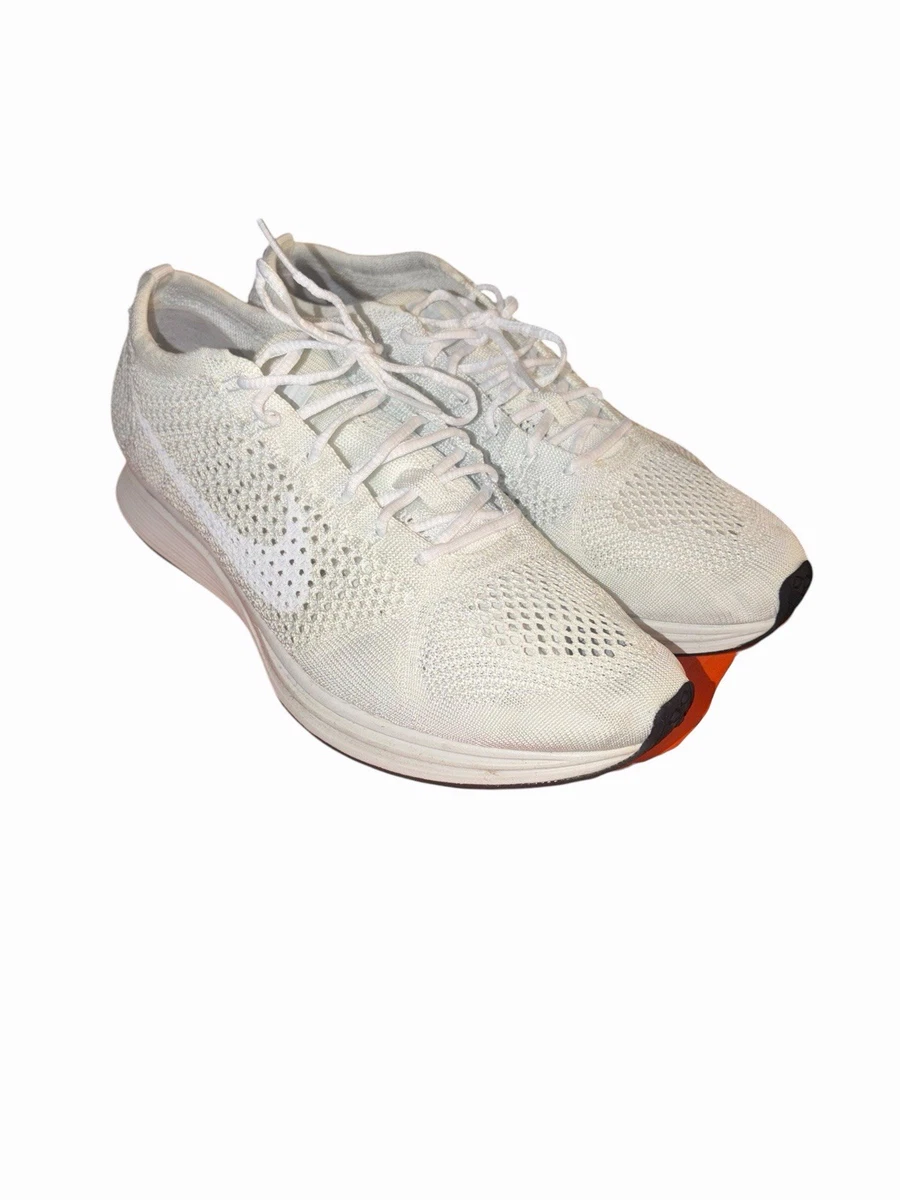 Nike Flyknit Racer Triple White for Sale | Authenticity Guaranteed