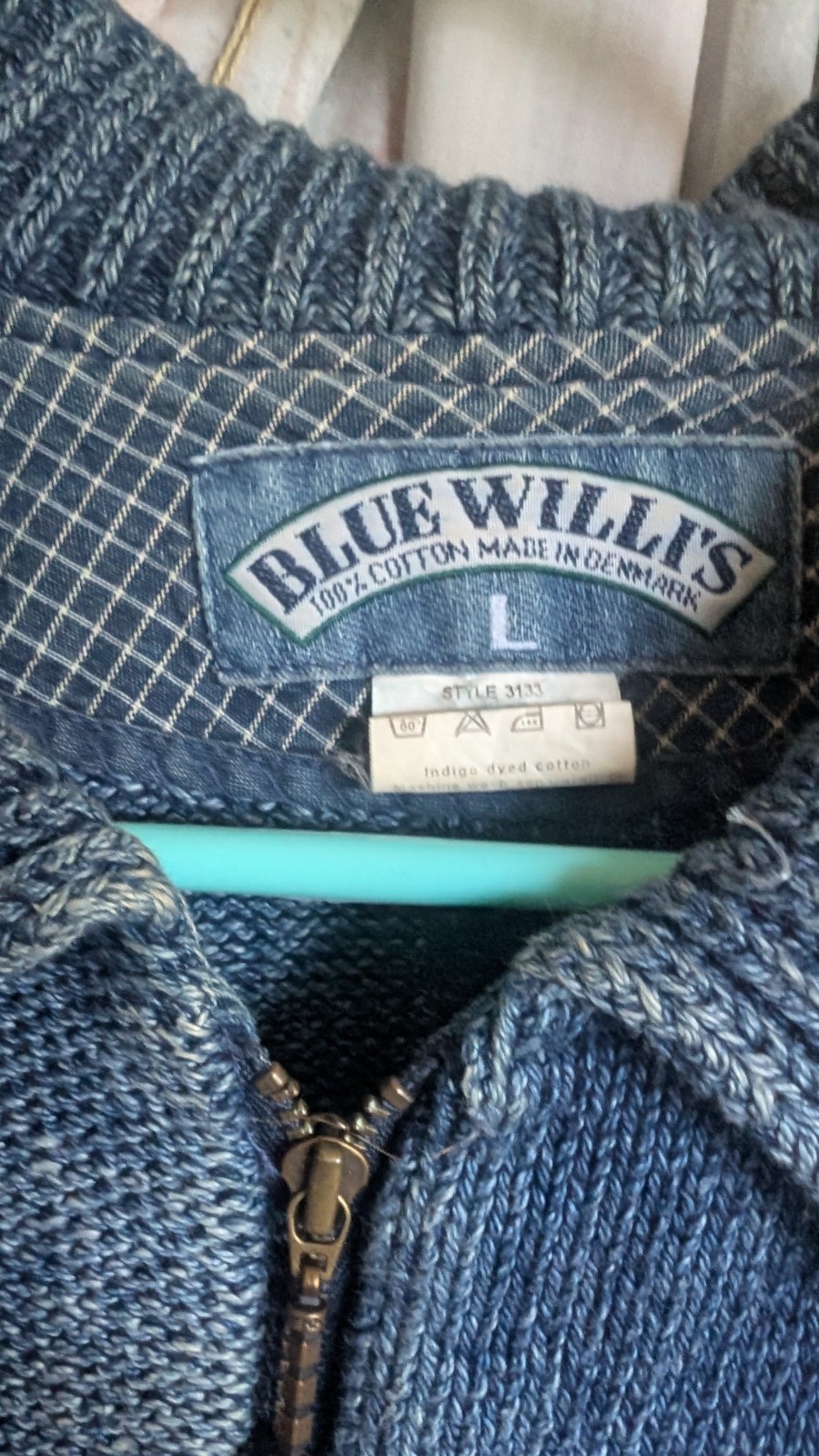 Vintage Blue Willi's Patchwork Sweater Women's La… - image 2