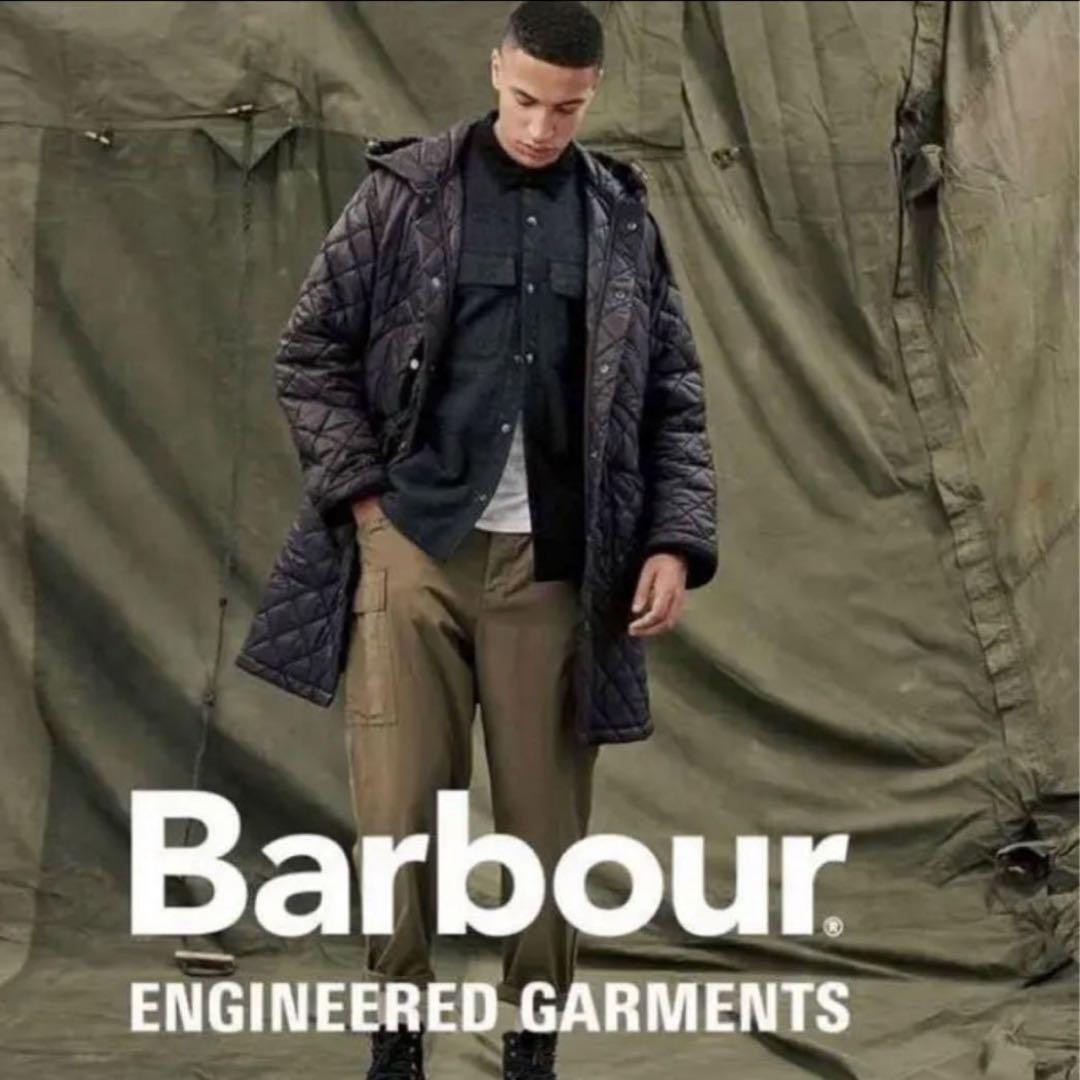 Barbour x Engineered Garments Quilted Coat Black M | eBay