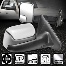 For 02-09 Dodge Ram 1500 2500 3500 Pair Chrome Poweredheated Side Towing Mirror For 02-09 Dodge Ram 1500 2500 3500 Pair Chrome Poweredheated Side Towing Mirror