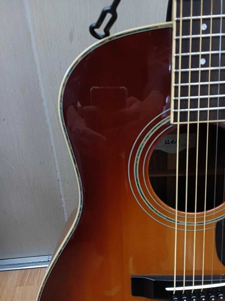 Guitarra acústica Yamaha LL-6JS abeto macizo palo de rosa Sunburst con estuch...