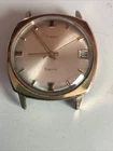 Timex Electric With Date Mens Vintage Watch -runs But No Band