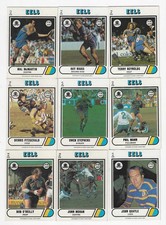 1976 Nrl Rugby League Scanlens Team Set Including Checklist - EELS (12 Cards)