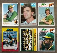 12 Card Lot All Oakland Athletics Baseball Cards EX or Better - Dave Duncan