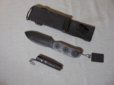 Smith & Wesson Extreme Ops Fixed Blade Survival Field Knife SWEXT w/ Sheath NEW