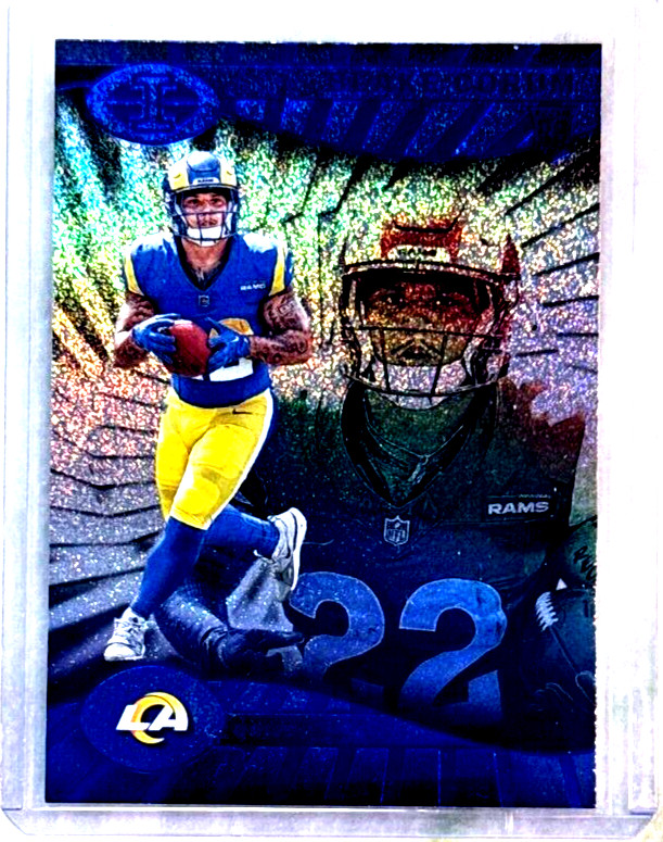 Blake Corum Rookie Card 2024 Illusions Sunburst Trophy Collection- #54 Rams