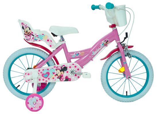 Huffy Disney Minnie Mouse 16" Kids Bike Bicycle Stabilisers Calliper Brakes 5+