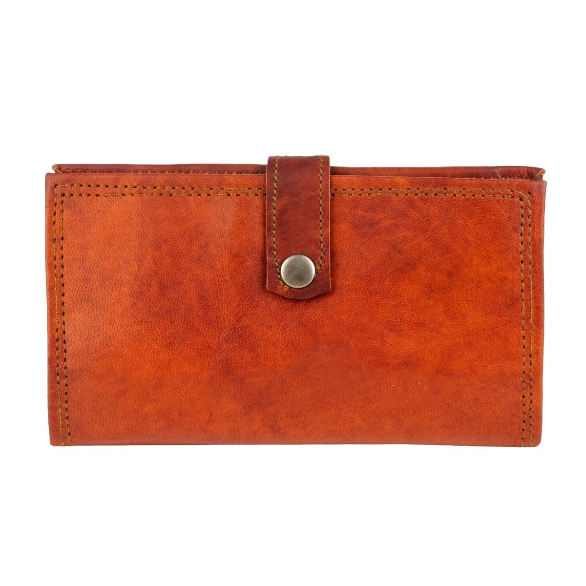 Mens wallet with button outlet
