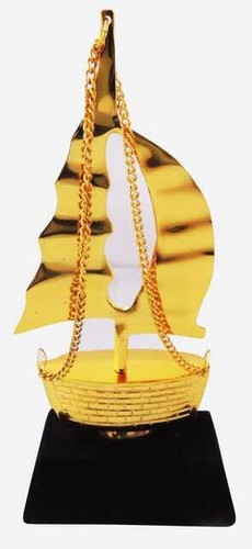 Classic Yacht with Wooden Base Sailboat Fully Built Nautical Decor 4.6*2.3*10 in - Picture 4 of 5