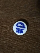 Vintage Pabst Blue Ribbon Beer Pin  1"