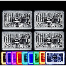 Juego de bombillas halógenas 4X6" cambio de color RGB SMD LED halo ojo de ángel