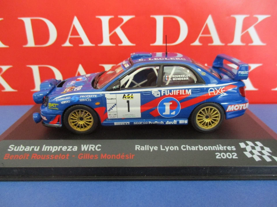 Die cast 1/43 Modellino Auto Subaru Impreza WRC Rally Lyon 2002 - Immagine 2 di 4