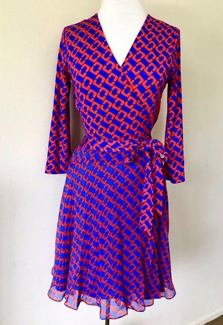 dvf wrap dress ebay