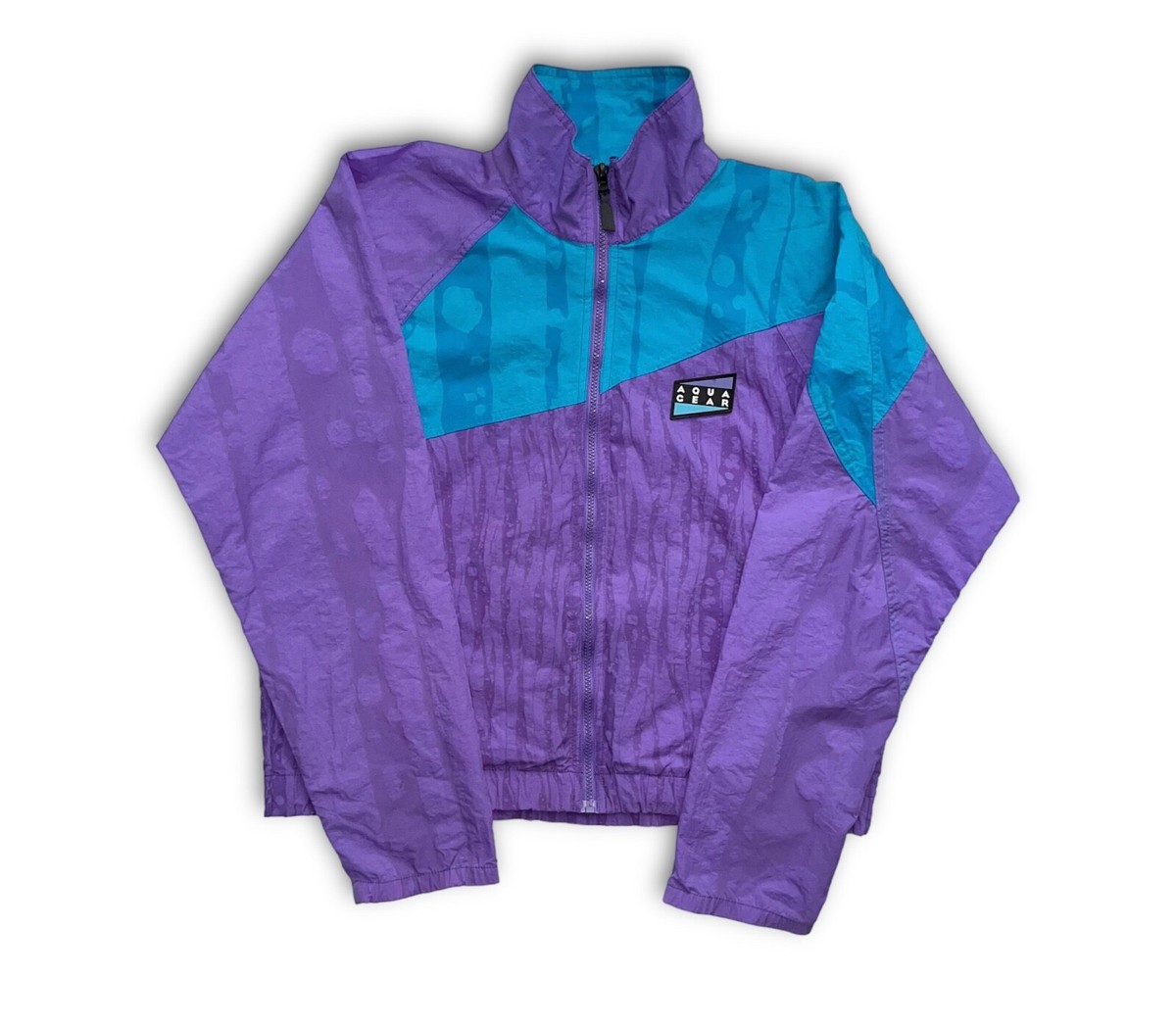 Vintage Nike Aqua Gear Windbreaker Jacket Mens Purple Zip Vintage Nike Aqua Gear Windbreaker Jacket Mens Purple Zip