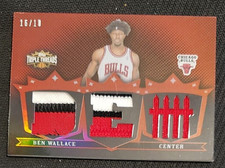 2007-08 Topps   16/18  Triple Threads   Relics #75   Ben Wallace   Defense